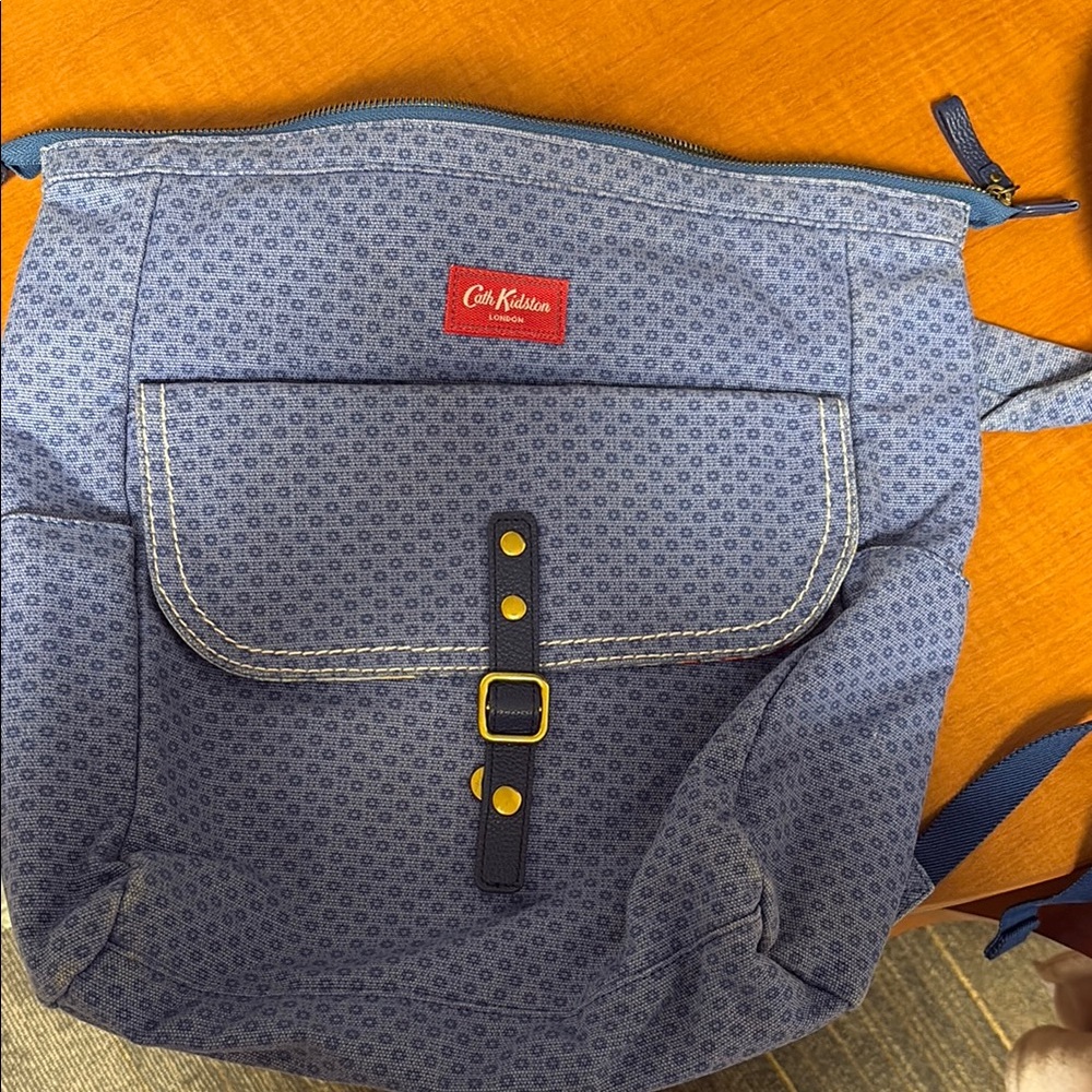 Cath Kidston Blue Patterned Backpack